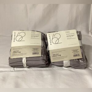 Project 62 4 Pack Gray and White Washcloths (2 Packs for 8 Total)